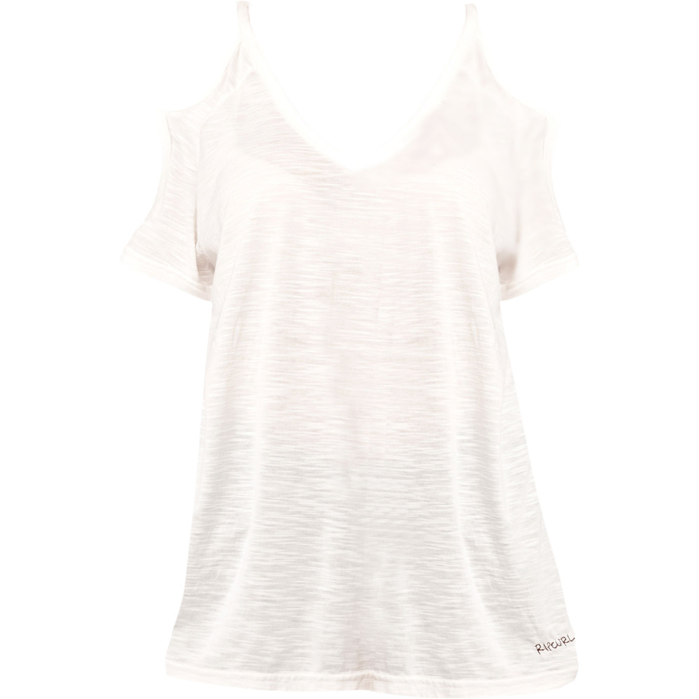Rip Curl camiseta manga corta mujer Rip Curl SALTY COLD SHOULDER TEE vista detalle Rip Curl camiseta manga corta mujer Rip Curl SALTY COLD SHOULDER TEE vista detalle