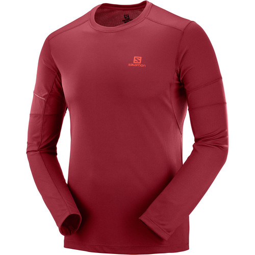 SALOMON AGILE LS TEE M rojo