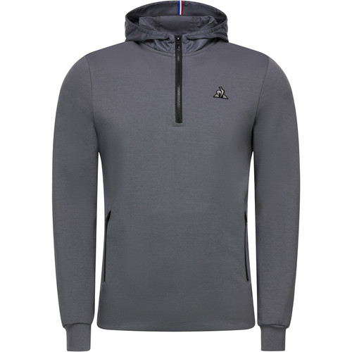 LE COQ SPORTIF TECH HOODY 1/2 ZIP N°1 M GR gris