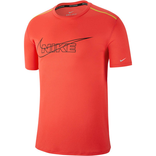 NIKE M NK DF BRTHE RUN TOP HBR naranja