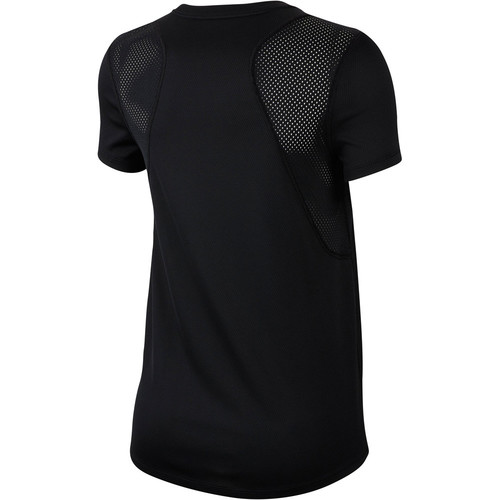 NIKE W NK RUN TOP SS GX NE negro