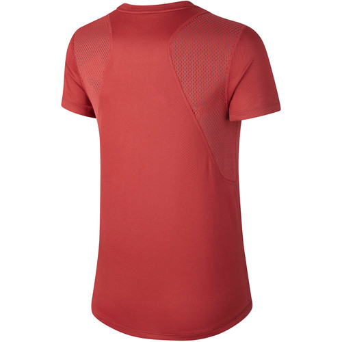 NIKE W NK RUN TOP SS GX marron