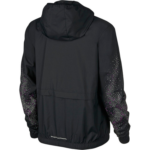 NIKE W NK ESSNTL JKT HD FL GX negro