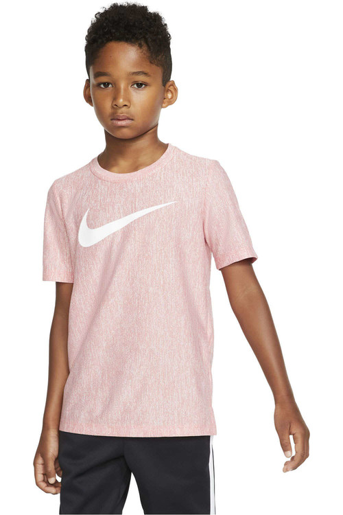 NIKE B NK CORE SS PERF TOP HTHR rojo