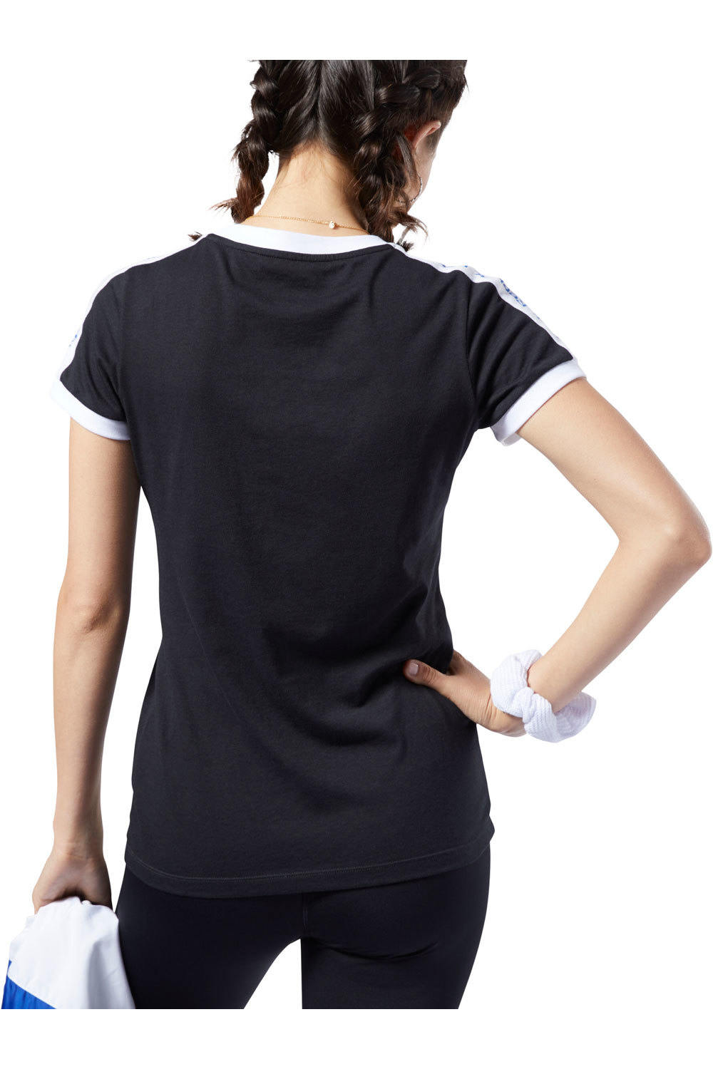 Reebok camiseta manga corta mujer Reebok Linear Logo Tee vista trasera Reebok camiseta manga corta mujer Reebok Linear Logo Tee vista trasera