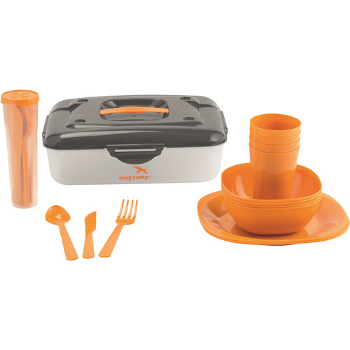 EASY CAMP CERF PICNIC BOX 4 SERVICIOS naranja