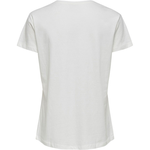 JAQUELINE DE YONG JDYTIBINA S/S PRINT TOP JRS EXP blanco
