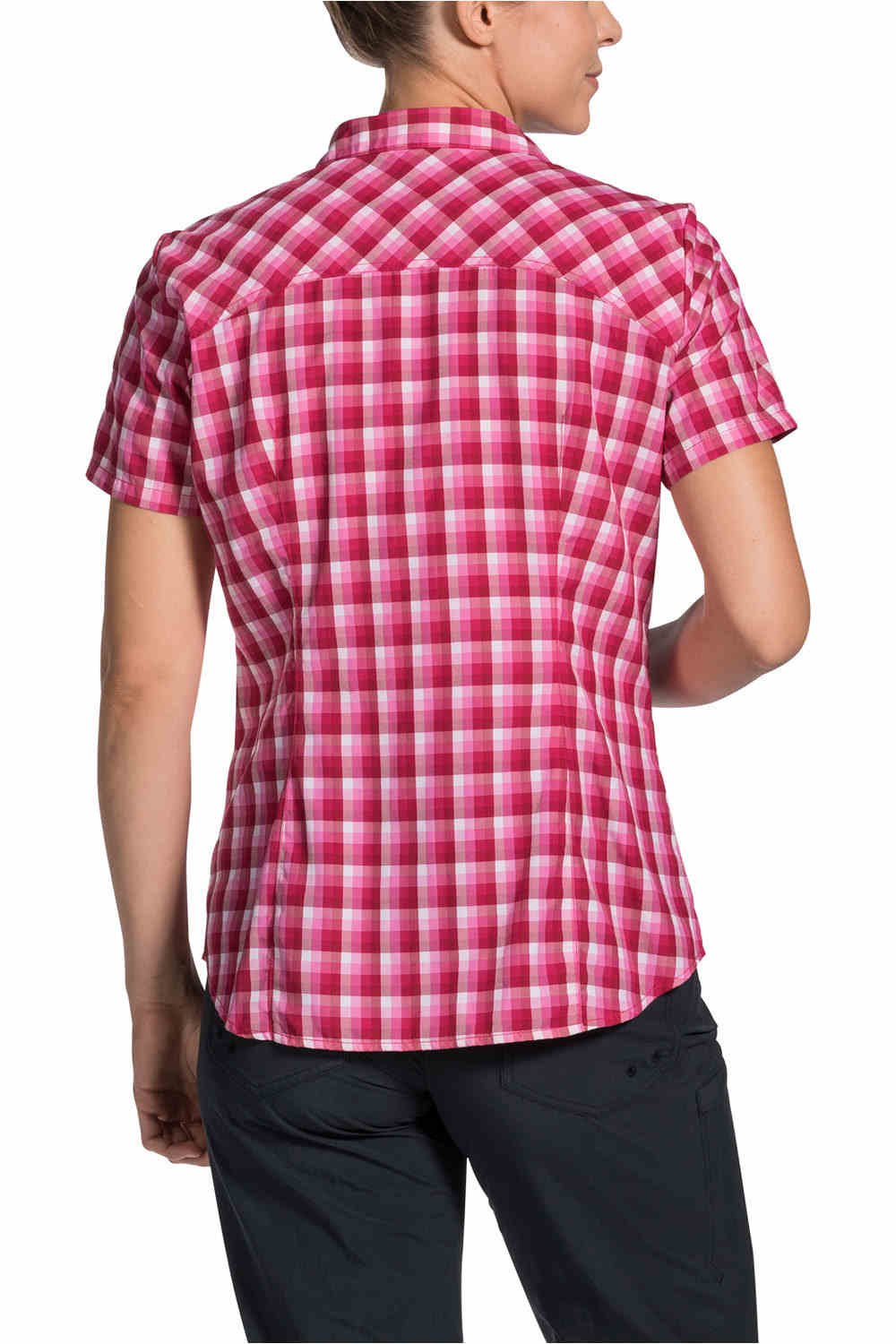 Vaude camisa montaña manga corta mujer Vaude Womens Tacun Shirt vista trasera Vaude camisa montaña manga corta mujer Vaude Womens Tacun Shirt vista trasera