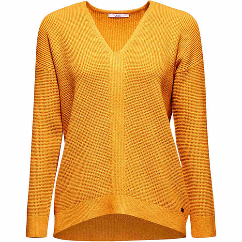 ESPRIT _EDC_OSN V-NECK SW amarillo