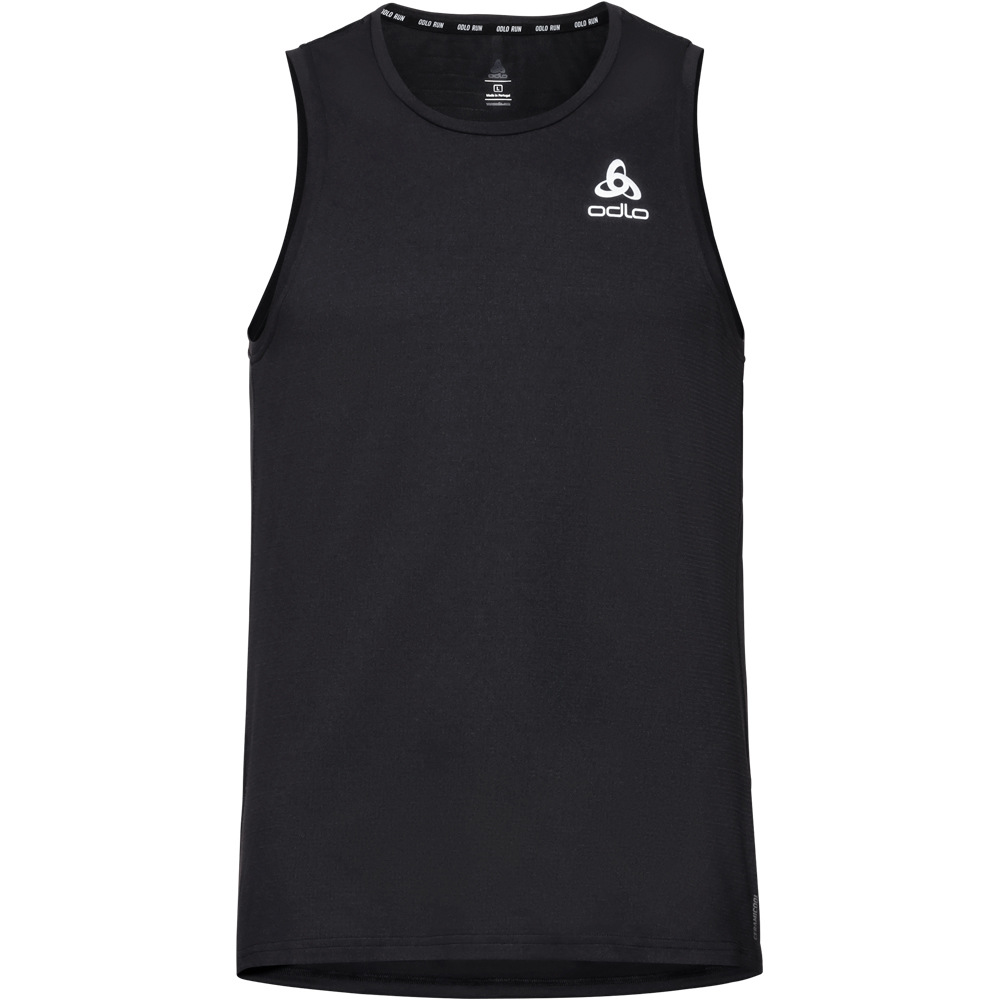 Odlo camiseta entrenamiento tirantes hombre Odlo BL TOP Crew neck Singlet Ceramicool vista frontal Odlo camiseta entrenamiento tirantes hombre Odlo BL TOP Crew neck Singlet Ceramicool vista frontal