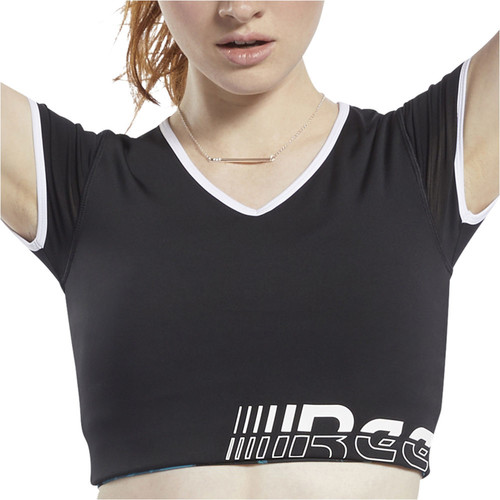 REEBOK WOR MYT BRALETTE TEE negro