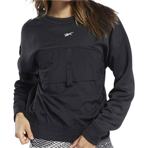 REEBOK TS MIDLAYER CREW negro