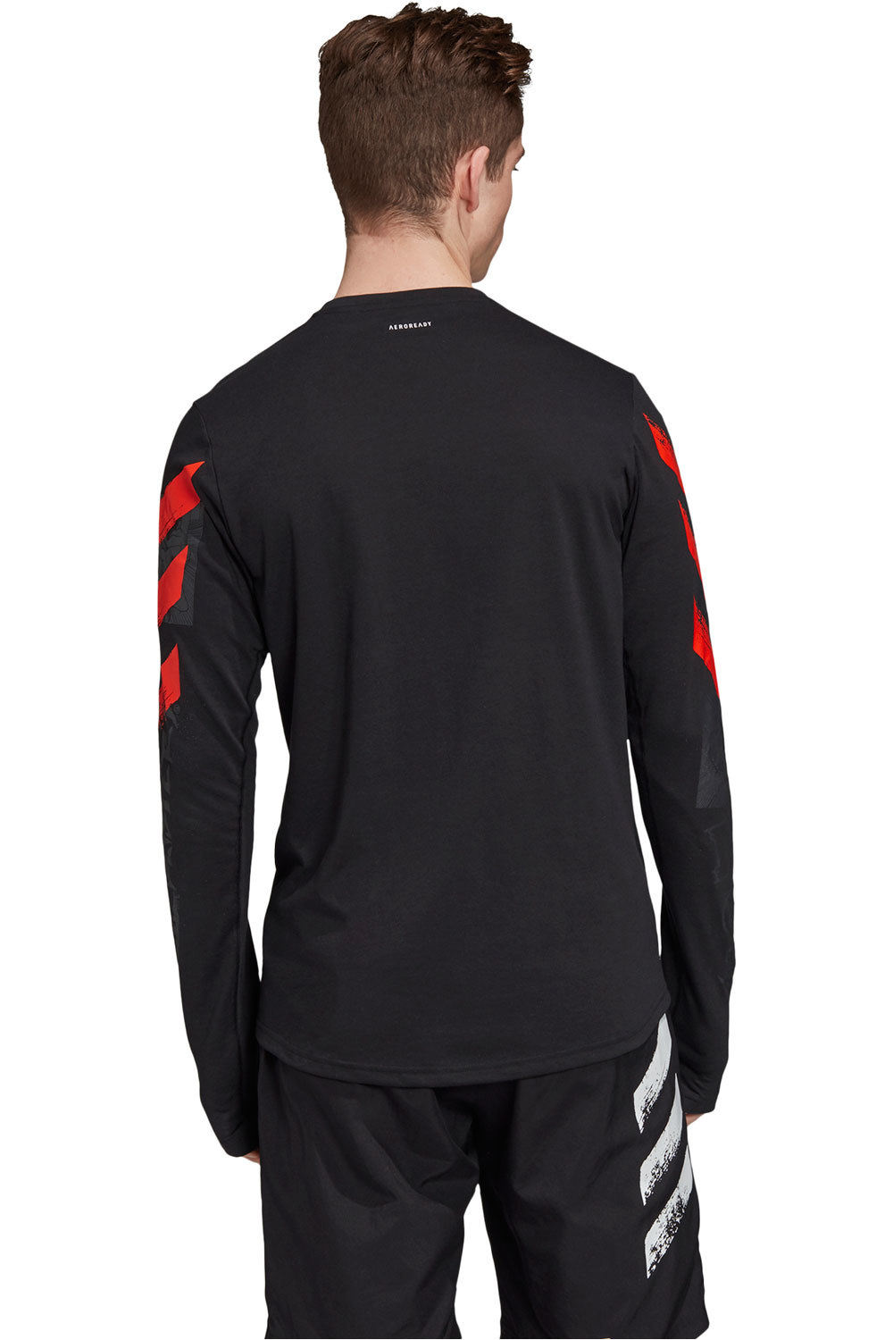adidas camiseta técnica manga larga hombre Adidas FAST GFX LS TEE vista trasera adidas camiseta técnica manga larga hombre Adidas FAST GFX LS TEE vista trasera