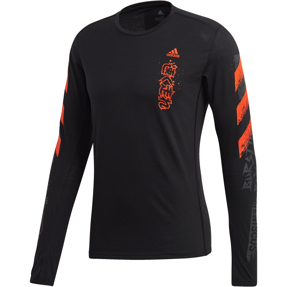 adidas camiseta técnica manga larga hombre Adidas FAST GFX LS TEE 05 adidas camiseta técnica manga larga hombre Adidas FAST GFX LS TEE 05