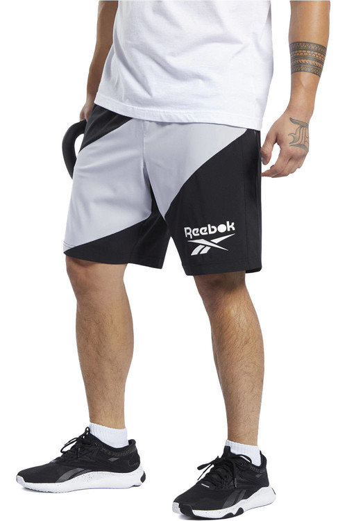 REEBOK WOR WOVEN GRAPHIC SHORT negro