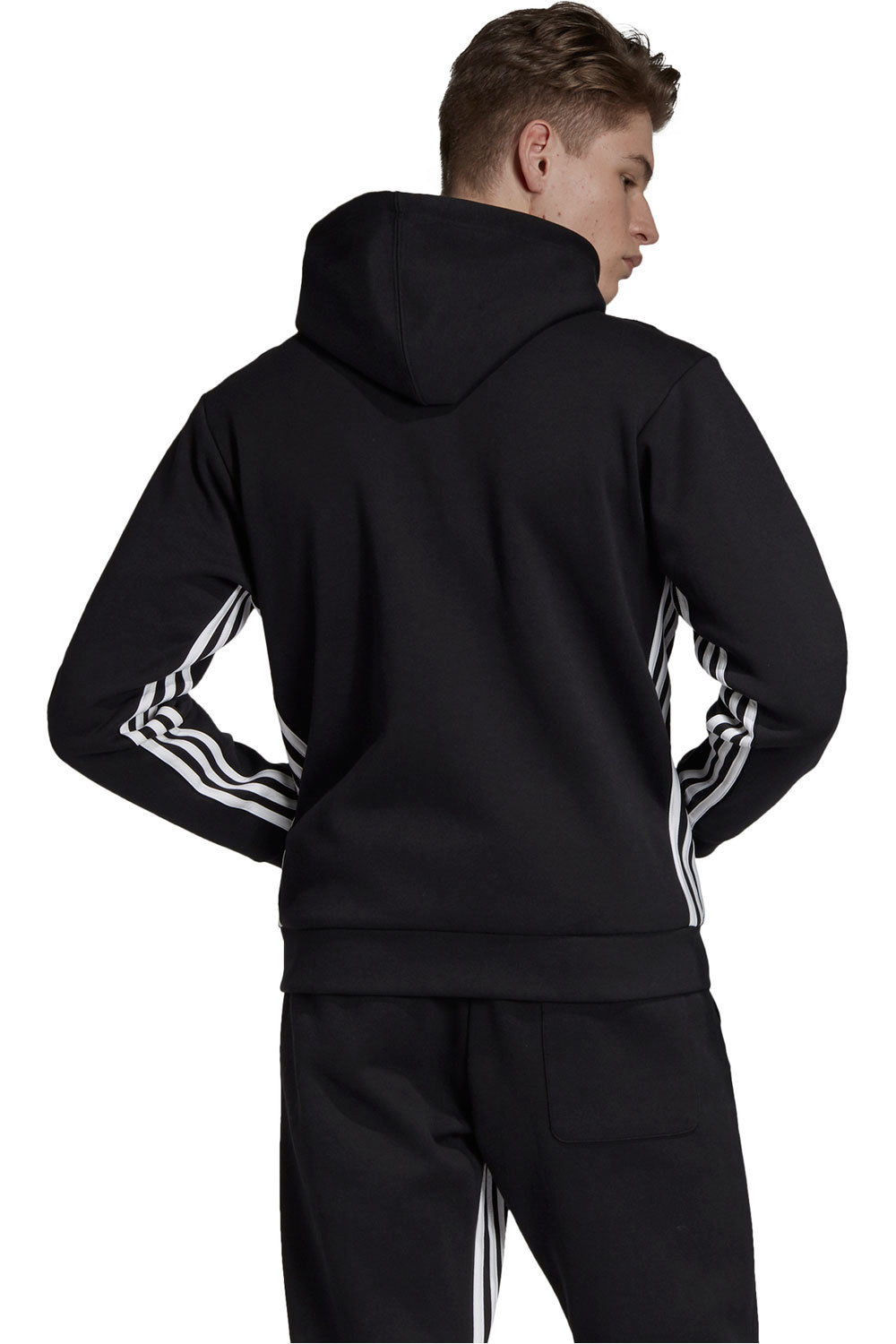 adidas sudadera hombre Adidas M MH 3S FZ vista trasera adidas sudadera hombre Adidas M MH 3S FZ vista trasera