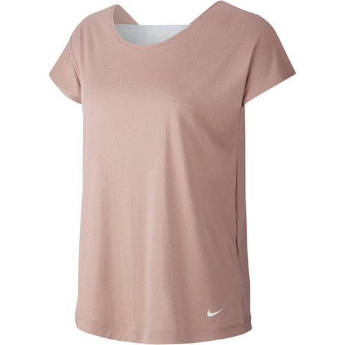 NIKE W NP DRY ELASTIKA SS TOP ESSNT rosa