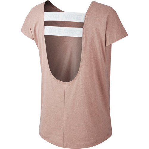 NIKE W NP DRY ELASTIKA SS TOP ESSNT rosa