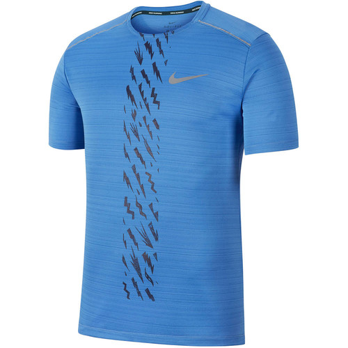 NIKE M NK DRY MILER SS EDGE GX PO azul