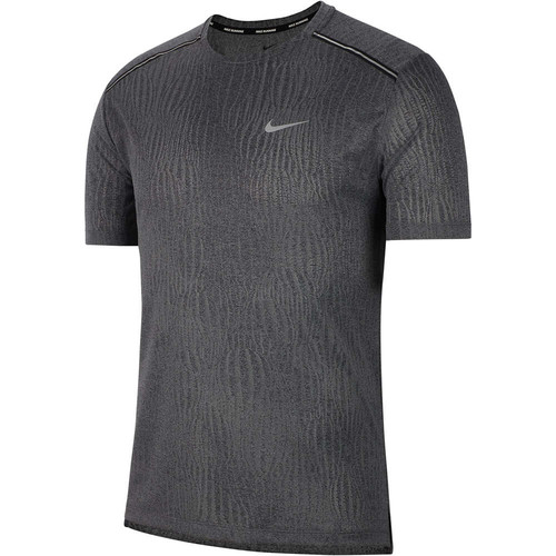 NIKE M NK DRY MILER SS JACQUARD FF gris