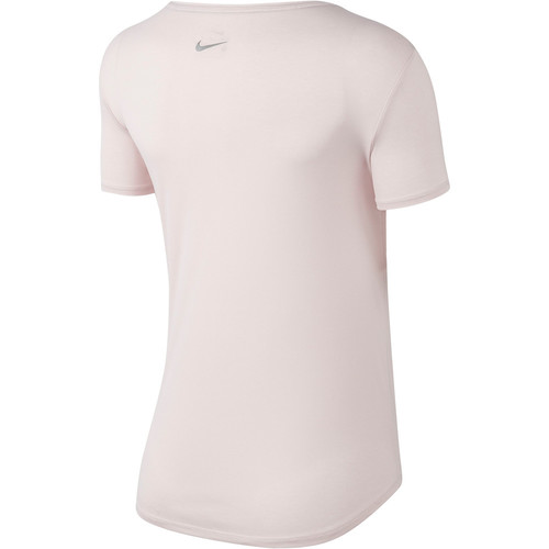 NIKE W NK TOP SS SWSH RUN rosa