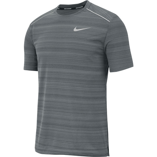 NIKE M NK DRY MILER TOP SS gris
