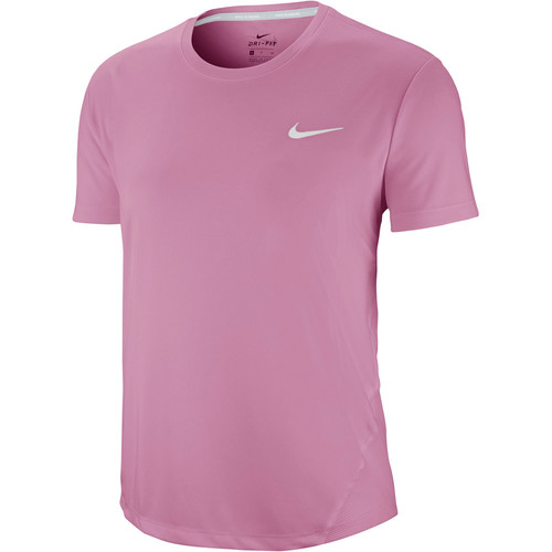 NIKE W NK MILER TOP SS rosa