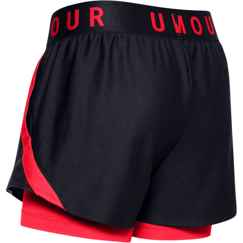 UNDER ARMOUR PLAY UP 2-IN-1 SHORTS- negro
