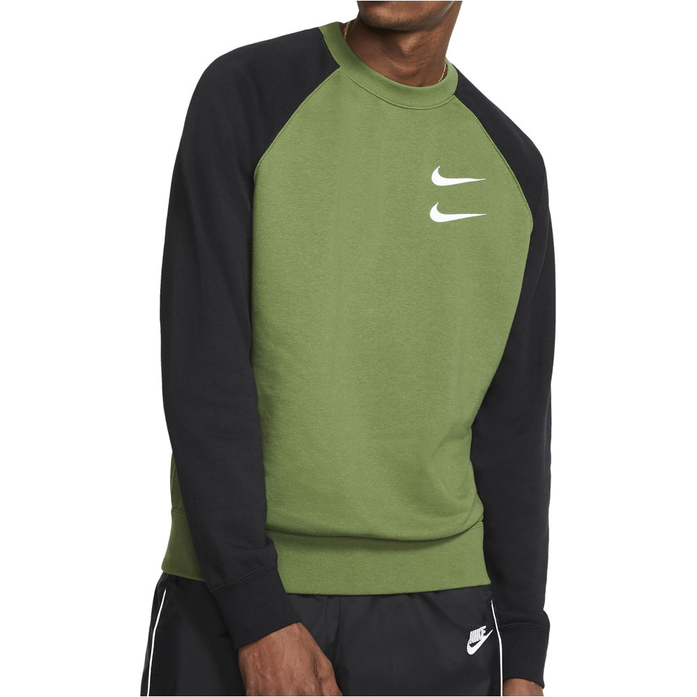Nike sudadera hombre Nike M NSW SWOOSH CRW FT vista trasera Nike sudadera hombre Nike M NSW SWOOSH CRW FT vista trasera