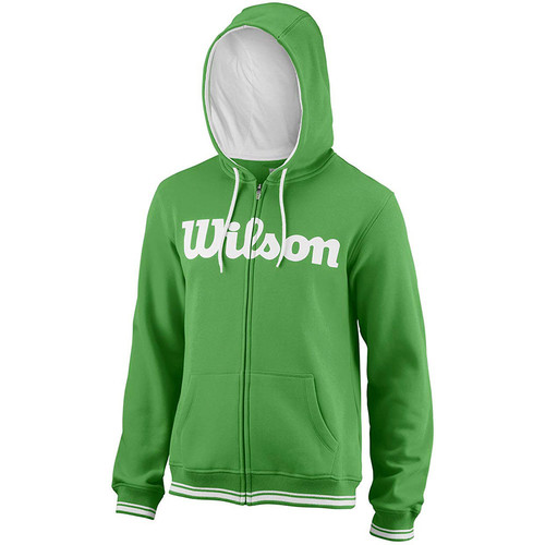 WILSON M TEAM SCRIPT FZ HOODY verde