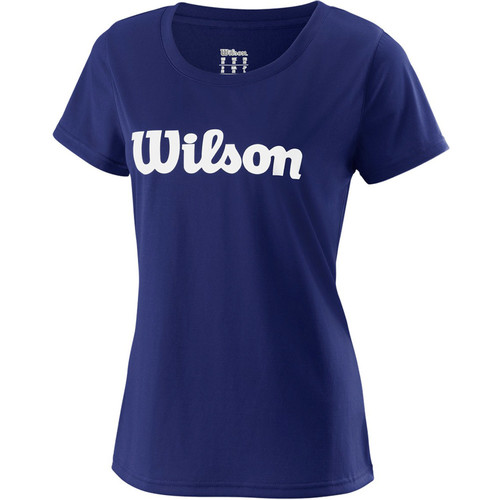WILSON W UWII SCRIPT TECH TEE azul