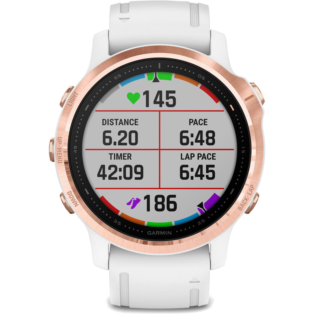 Garmin pulsómetros con gps Garmin FENIX 6S Sapphire Rose Gold w/Gray Band 03 Garmin pulsómetros con gps Garmin FENIX 6S Sapphire Rose Gold w/Gray Band 03