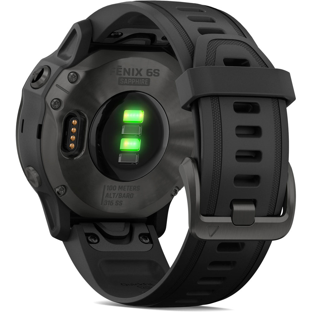 Garmin pulsómetros con gps Garmin FENIX 6S Sapphire Carbon Grey w/ 01 Garmin pulsómetros con gps Garmin FENIX 6S Sapphire Carbon Grey w/ 01