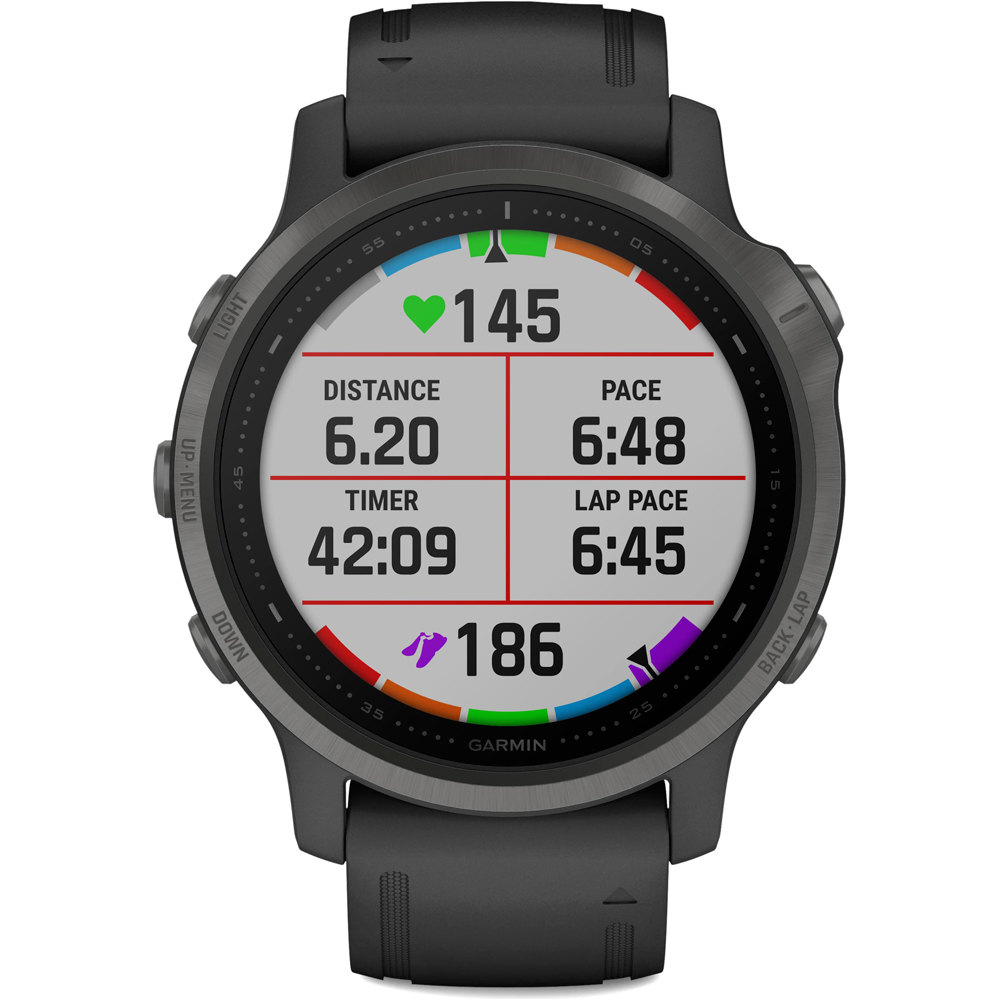 Garmin pulsómetros con gps Garmin FENIX 6S Sapphire Carbon Grey w/ 02 Garmin pulsómetros con gps Garmin FENIX 6S Sapphire Carbon Grey w/ 02