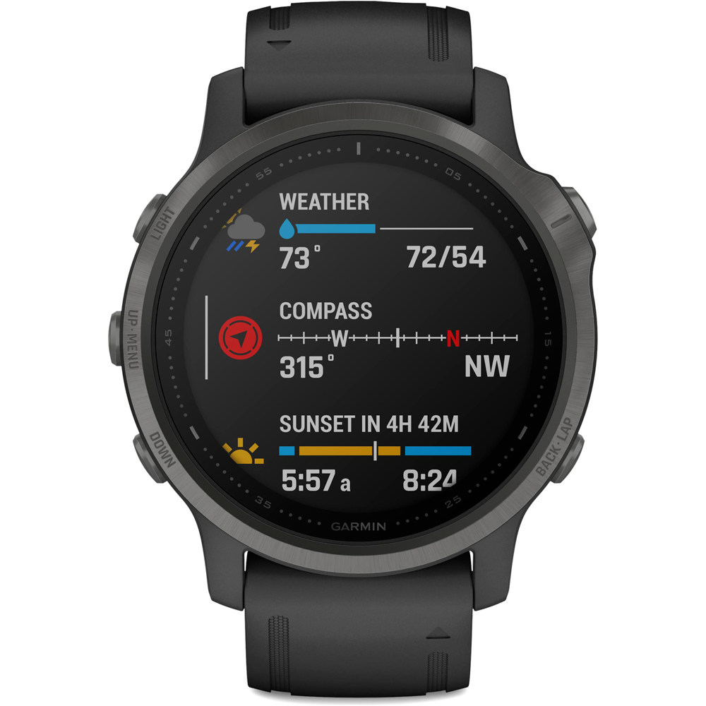 Garmin pulsómetros con gps Garmin FENIX 6S Sapphire Carbon Grey w/ 03 Garmin pulsómetros con gps Garmin FENIX 6S Sapphire Carbon Grey w/ 03