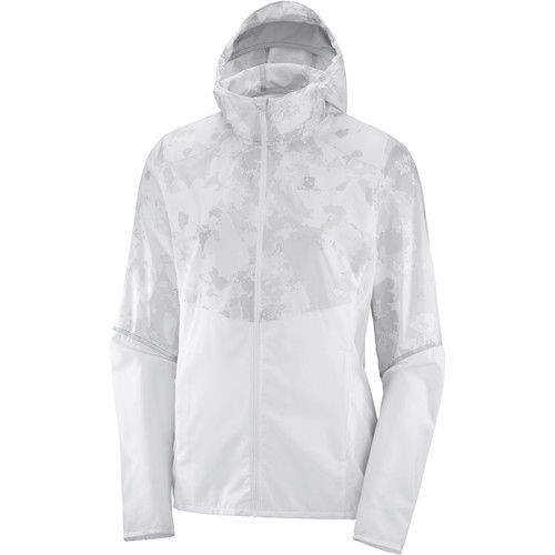 SALOMON AGILE FZ HOODIE W blanco