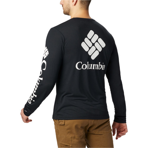COLUMBIA MILLER VALLEY LONG SLEEVE GRAPHIC TEE negro