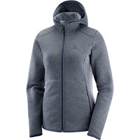 Salomon forro polar mujer Salomon BISE HOODIE W vista frontal Salomon forro polar mujer Salomon BISE HOODIE W vista frontal