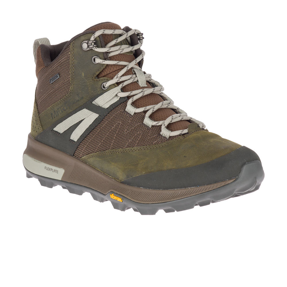 Merrell bota trekking hombre Merrell ZION MID GTX vista superior Merrell bota trekking hombre Merrell ZION MID GTX vista superior