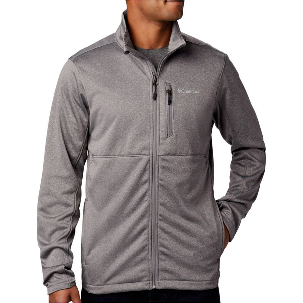 Columbia camiseta montaña manga larga hombre Columbia Outdoor Elements Full Zip vista detalle Columbia camiseta montaña manga larga hombre Columbia Outdoor Elements Full Zip vista detalle