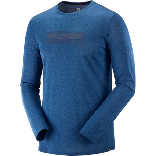 SALOMON AGILE GRAPHIC LS TEE M azul