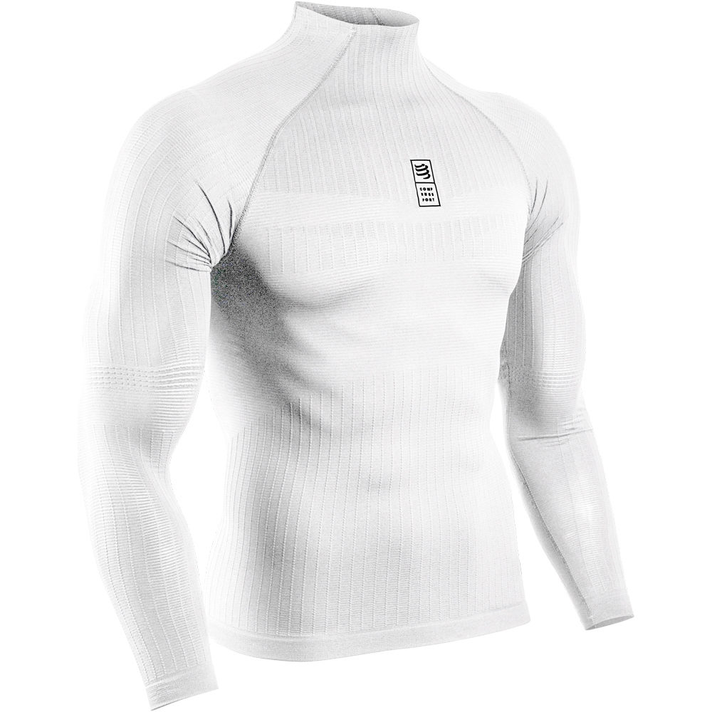 Compressport camiseta técnica manga larga hombre Compressport 3D thermo 110g LS Tshirt vista frontal Compressport camiseta técnica manga larga hombre Compressport 3D thermo 110g LS Tshirt vista frontal