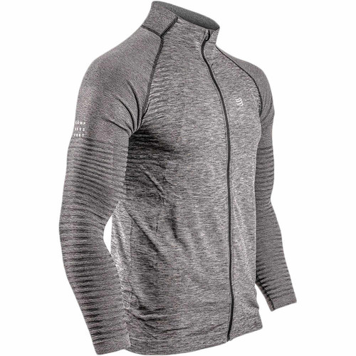 COMPRESSPORT SEAMLESS ZIP SWEATSHIRT gris