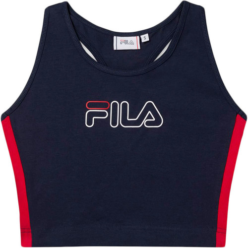 FILA WOMEN LACY CROPPED TOP negro