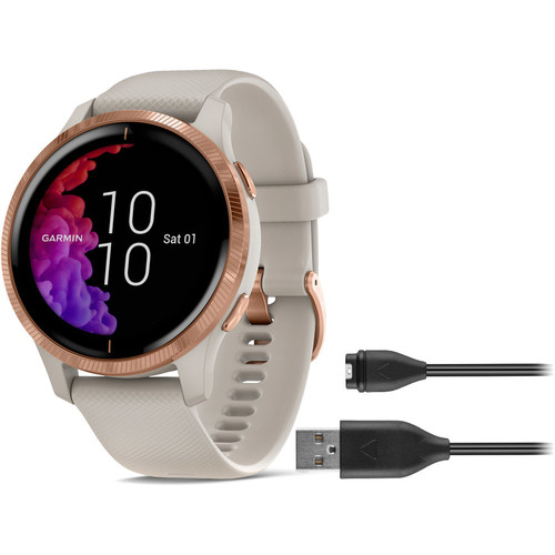 GARMIN VENU BEIGE ROSEGOLD marron