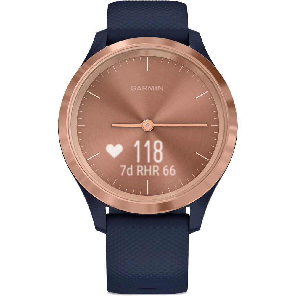 Garmin smartwatch Garmin Vvomove 3s Rose Gold Azul 02 Garmin smartwatch Garmin Vvomove 3s Rose Gold Azul 02