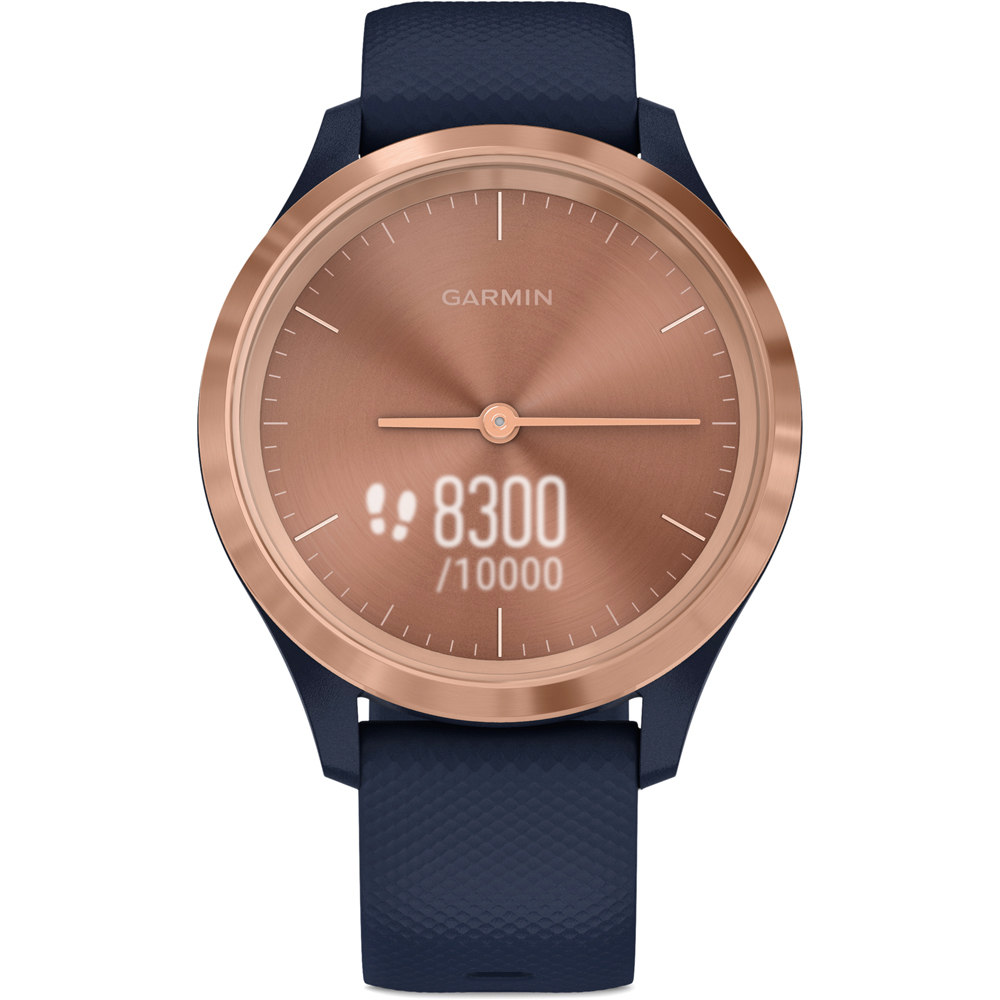Garmin smartwatch Garmin Vvomove 3s Rose Gold Azul 03 Garmin smartwatch Garmin Vvomove 3s Rose Gold Azul 03