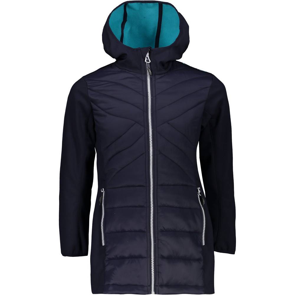 Cmp chaqueta outdoor niño Cmp GIRL COAT FIX HOOD vista frontal Cmp chaqueta outdoor niño Cmp GIRL COAT FIX HOOD vista frontal