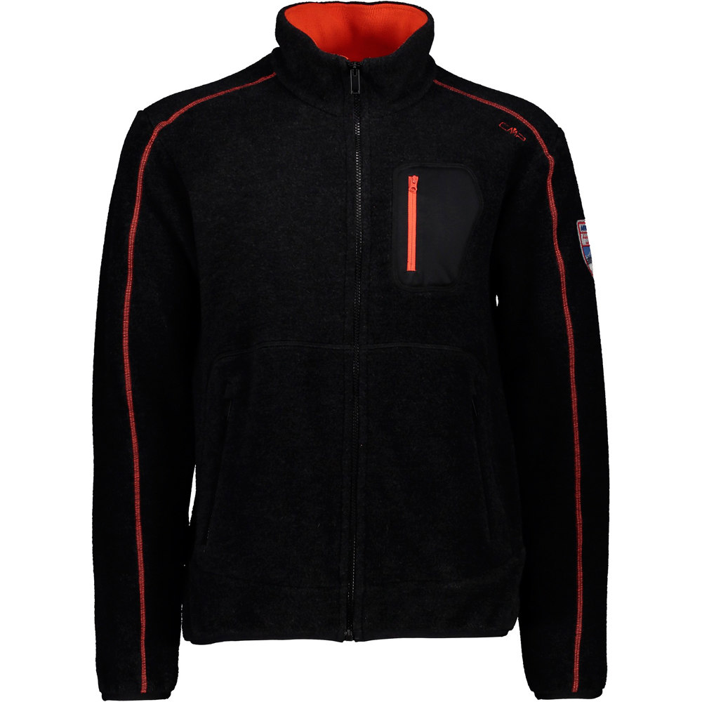 Cmp forro polar hombre Cmp MAN JACKET GR vista frontal Cmp forro polar hombre Cmp MAN JACKET GR vista frontal