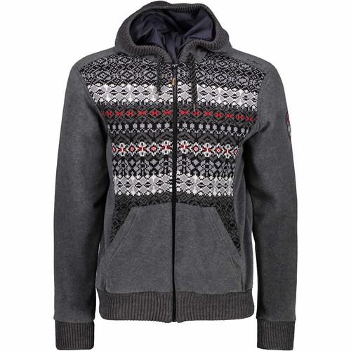 CMP MAN JACKET FIX HOOD GR gris